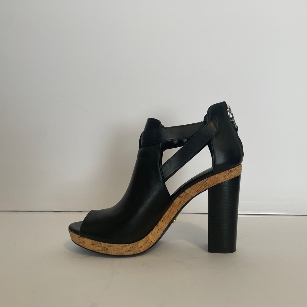 RALPH LAUREN FIANA polo pep toe black heels women’s size 6.5 B
